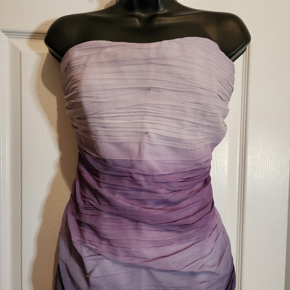 NWT - INC International Concepts - Ombre Petite Strapless Pleated - Size 8P - Picture 2 of 7
